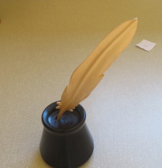 Ink pot and quill by Bill Burden